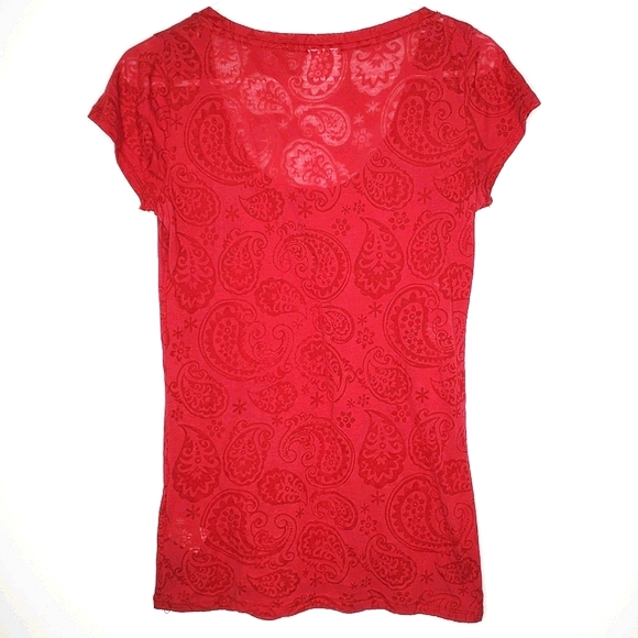 21) FSU Paisley Sheer Screaming Indians Scoop Neck Sz. L - Picture 5 of 5